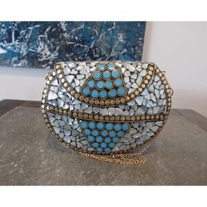 Elegant Mosaic Shoulder Bag